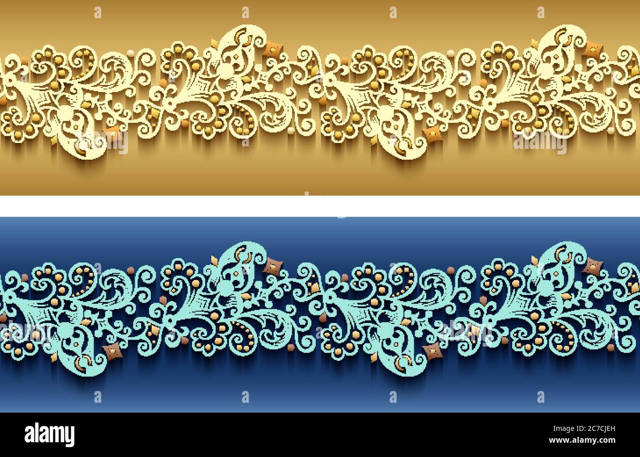 Modern vector ornamental stripe backgrounds set Stock Vector Image ...