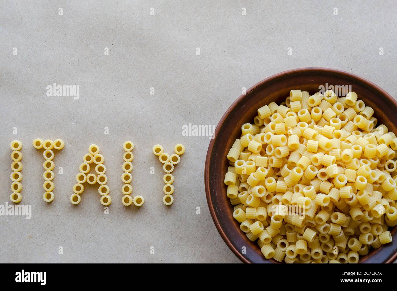 Macaroni bowl tubes hi-res stock photography and images - Alamy