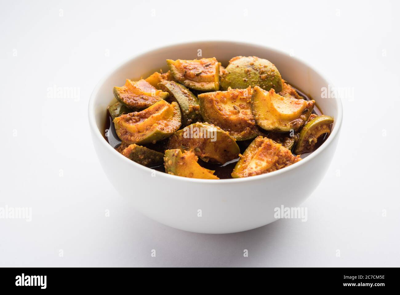 Homemade Mango Pickle Or m Ka Achar In A Bowl Selective Focus Stock Photo Alamy