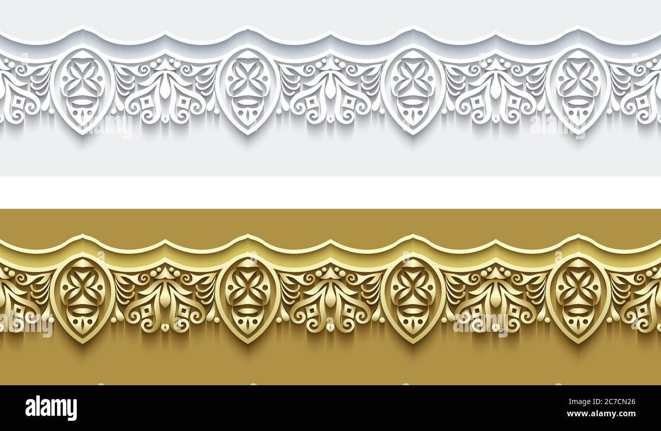 Modern vector ornamental stripe backgrounds set Stock Vector Image ...