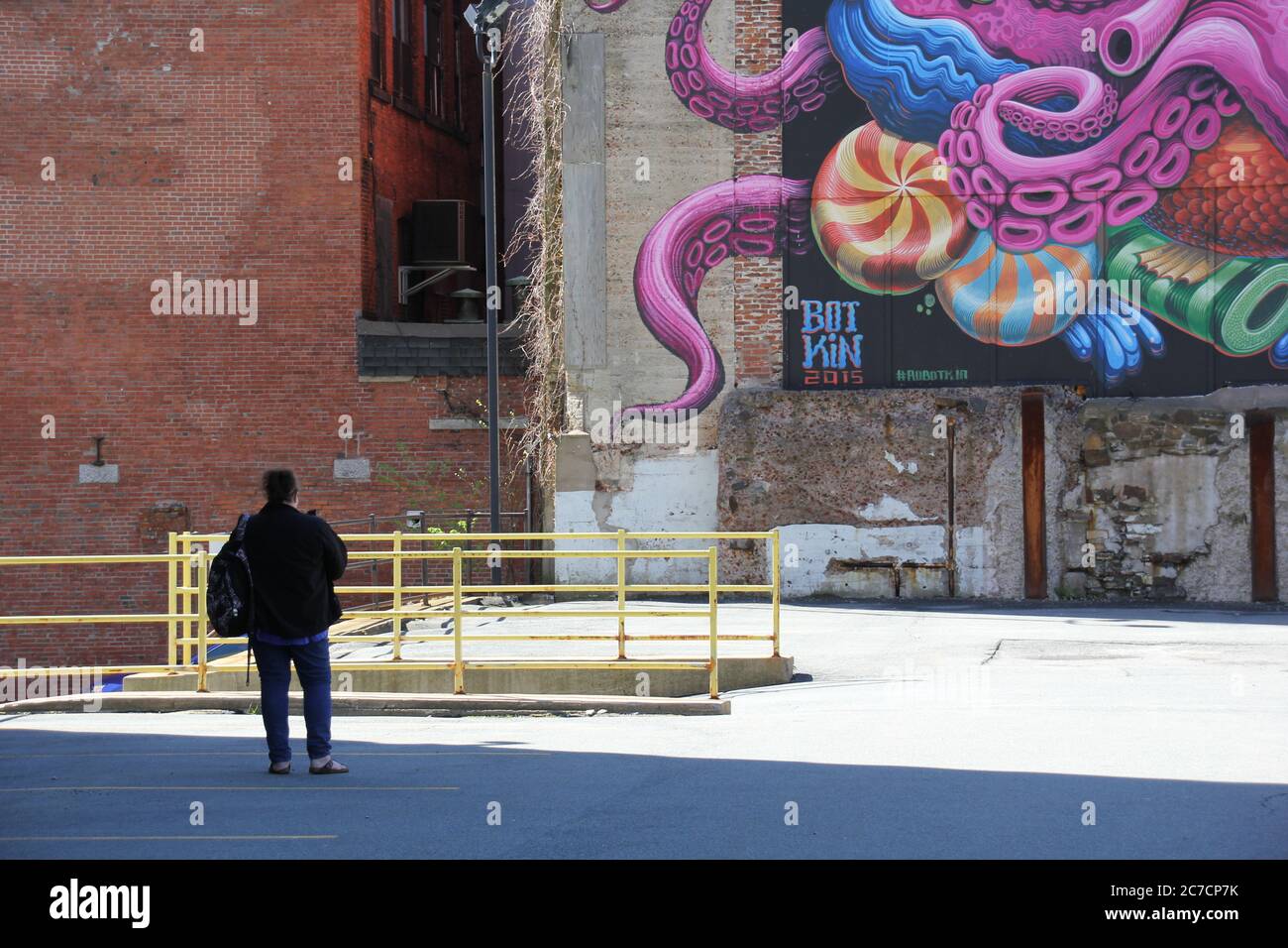 Halifax Nova Scotia wall graffiti Stock Photo Alamy