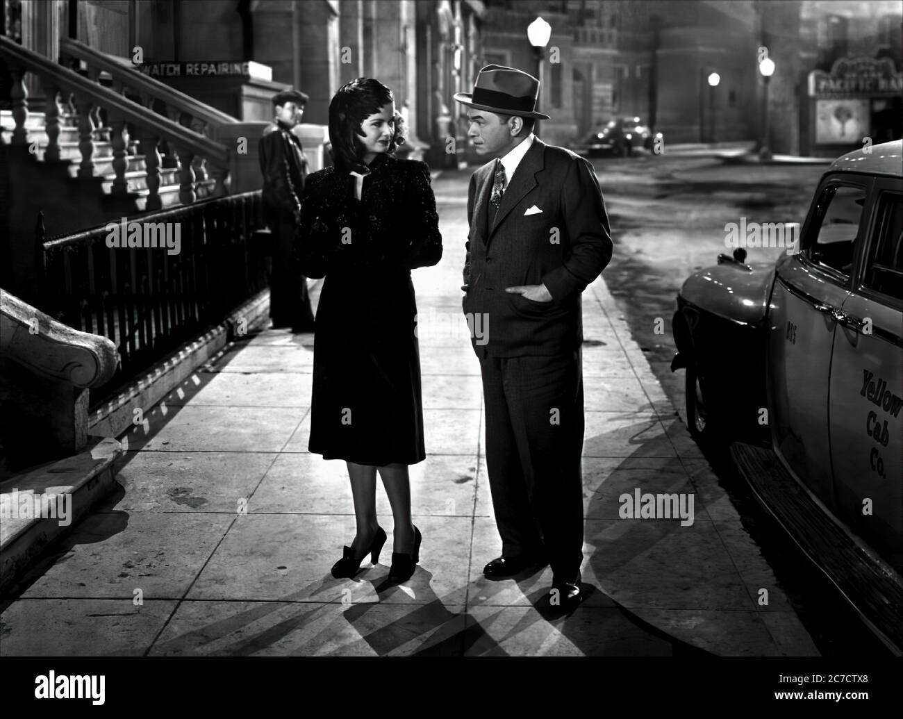 Joan and Edward G Robinson in the Woman in the Window