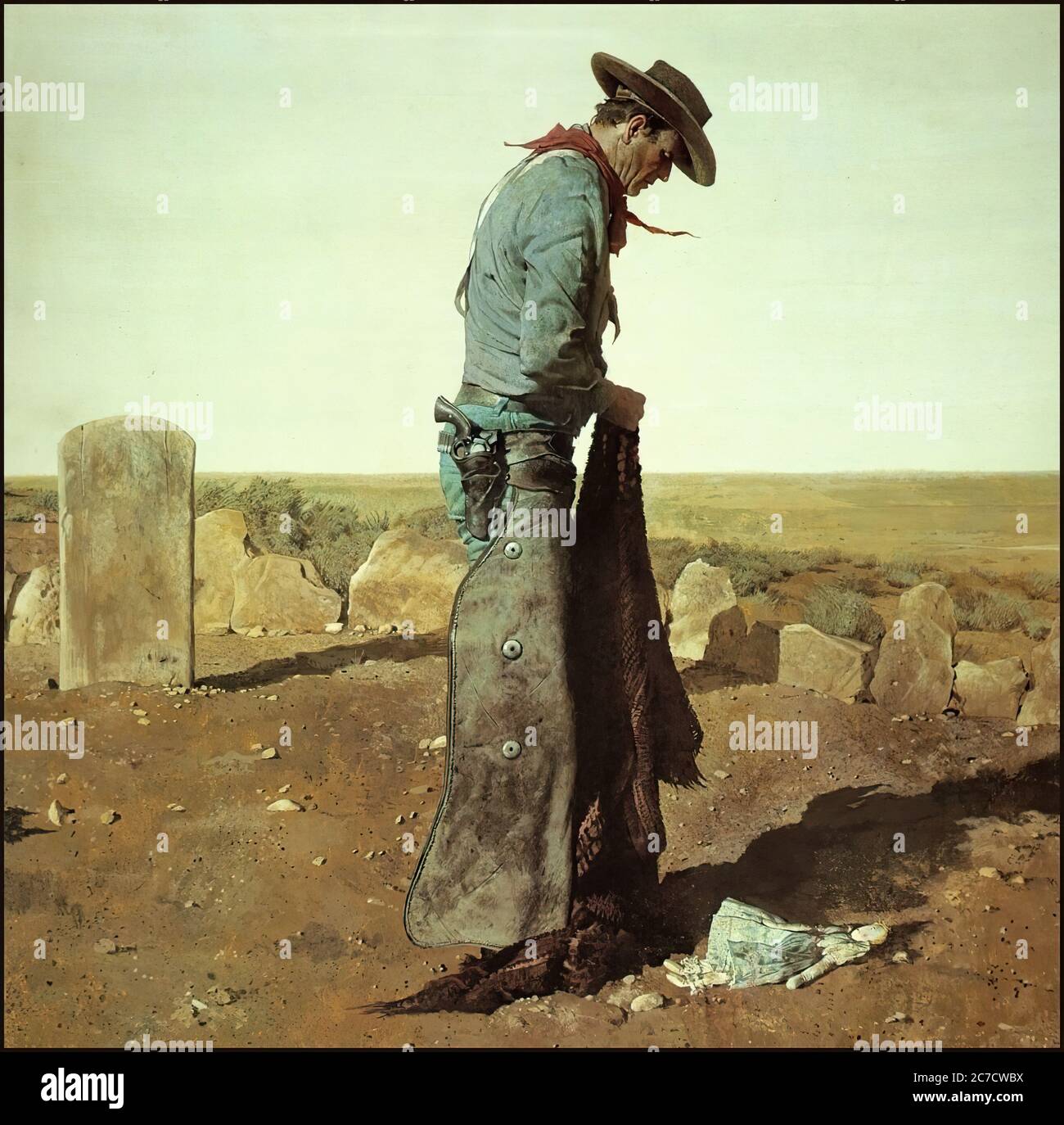 john wayne in the searchers - Promotional movie picture 01 Stock Photo