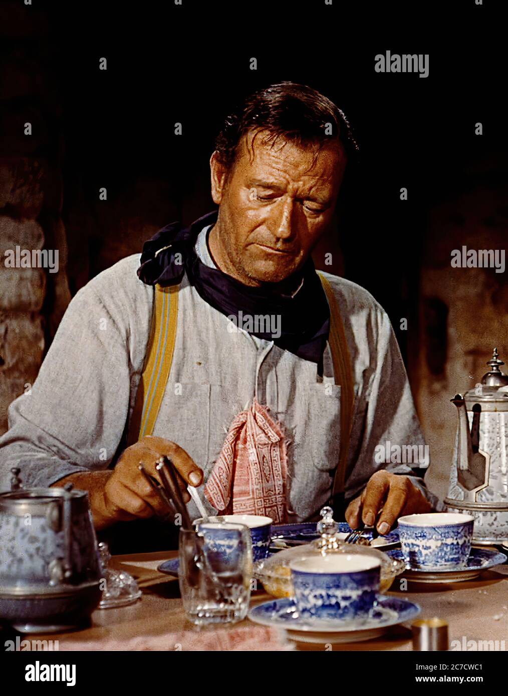 John Wayne in the Searchers - Promotional Movie Picture 02 Stock Photo