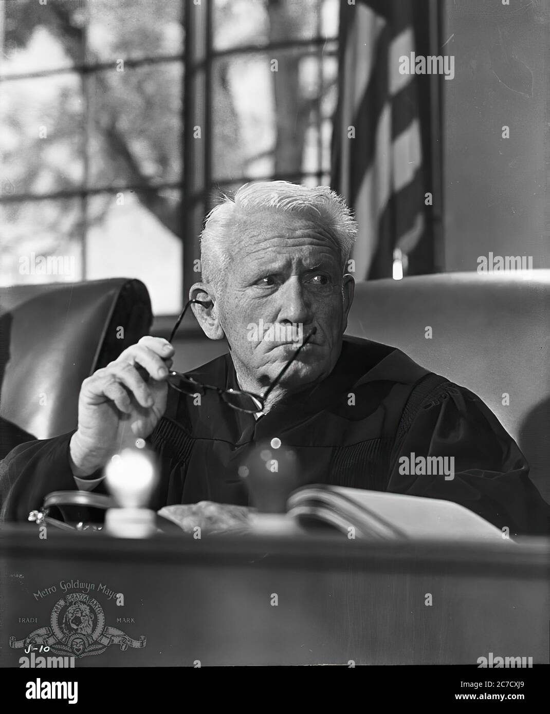 Spencer Tracy in Judgment at Nuremberg - Promotional Movie Picture Stock Photo