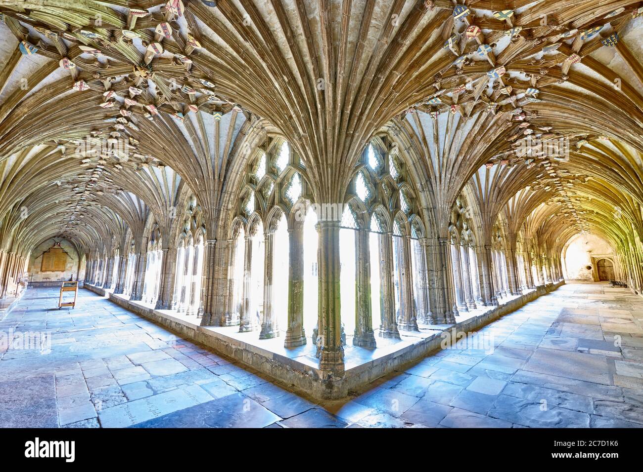 Interior Views of Canterbury Cathedral in the English Medieval town of