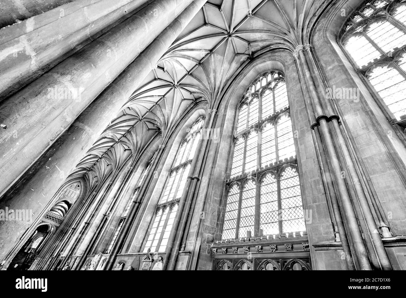 Interior Views of Canterbury Cathedral in the English Medieval town of Canterbury in Kent, England, UK Stock Photo