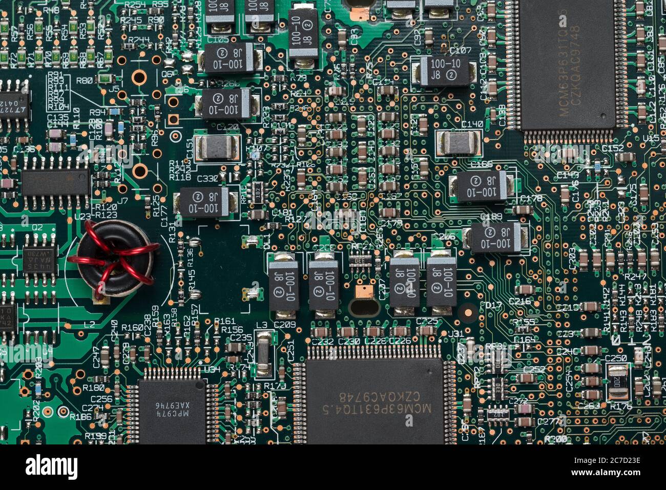 Magnetic fields passing through Mac computer PC boards where iron