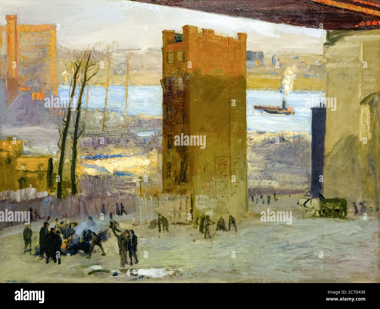 The Lone Tenement, George Bellows, 1909, National Gallery of Art, Washington DC, USA, North America Stock Photo
