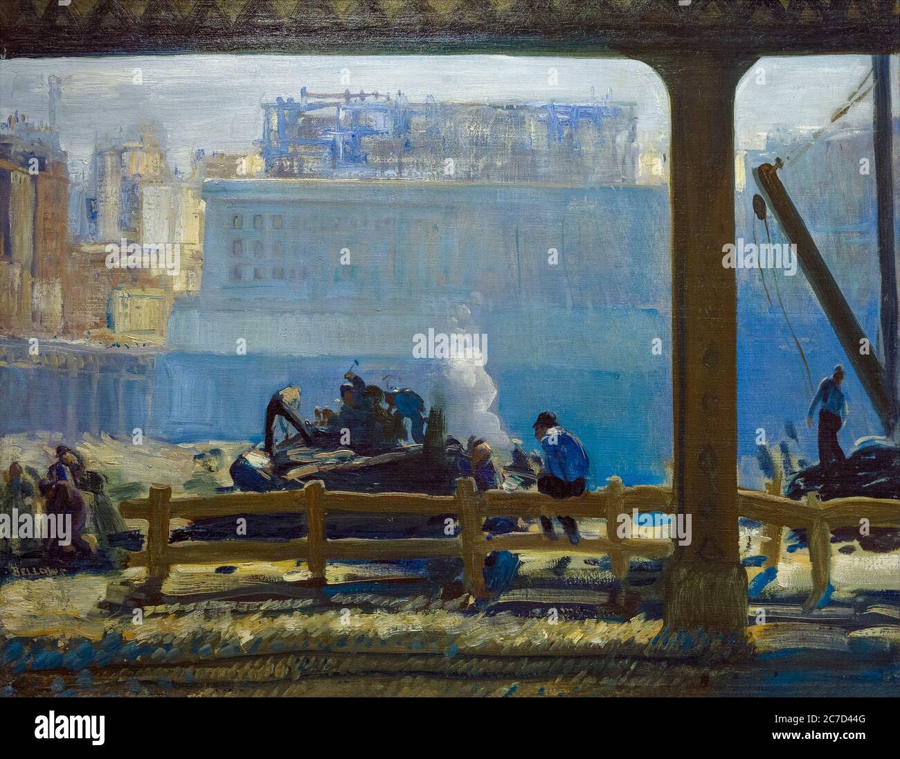 Blue Morning, George Bellows, 1909, National Gallery of Art, Washington DC, USA, North America Stock Photo