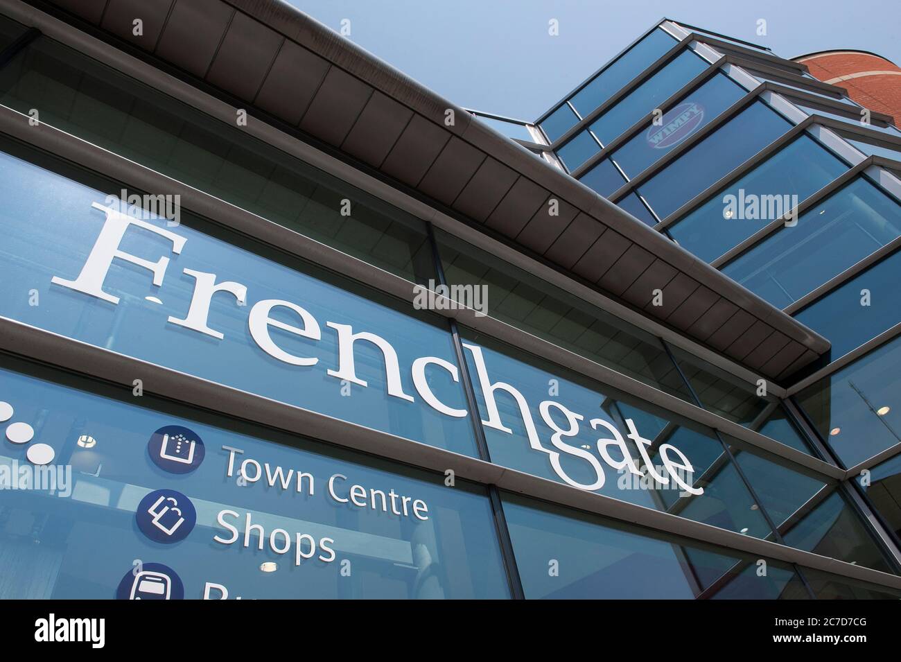 Entrance to Frenchgate shopping centre in Doncaster town centre, Yorkshire, England. Stock Photo