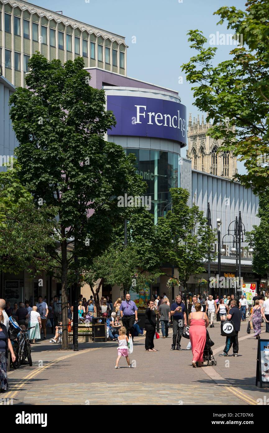 Entrance to Frenchgate shopping centre in Doncaster town centre, Yorkshire, England. Stock Photo