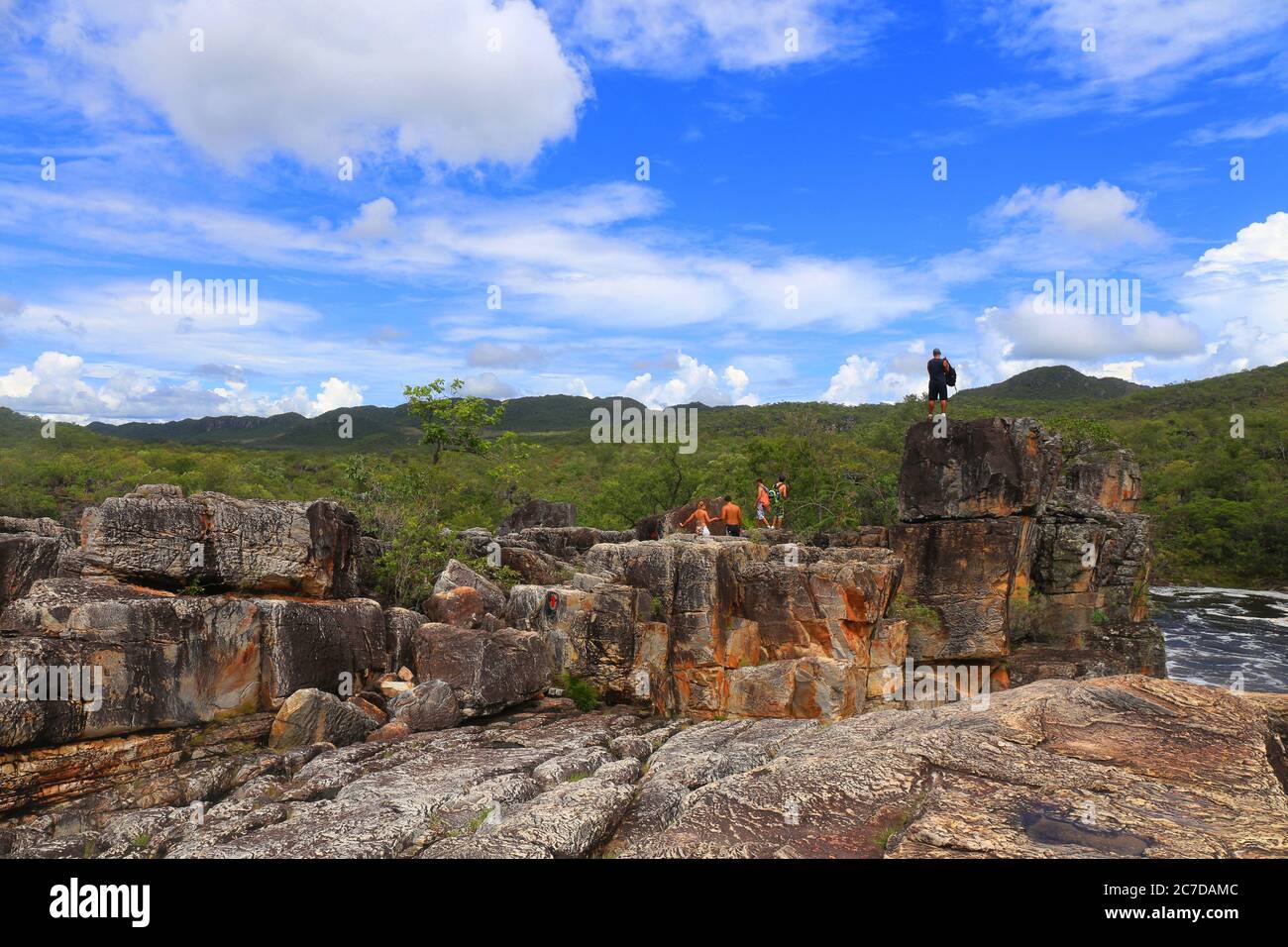 Dramatic canyons, Chapada dos Veadeiros, Brazil Stock Photo