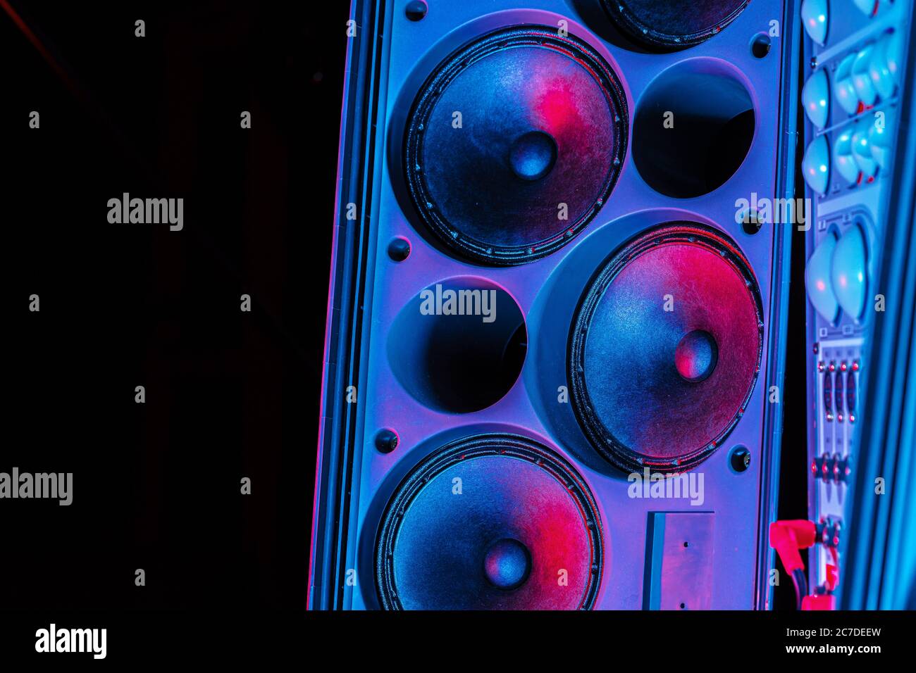 Sound Column Layout Sound column black speaker close hi-res stock photography and images ...