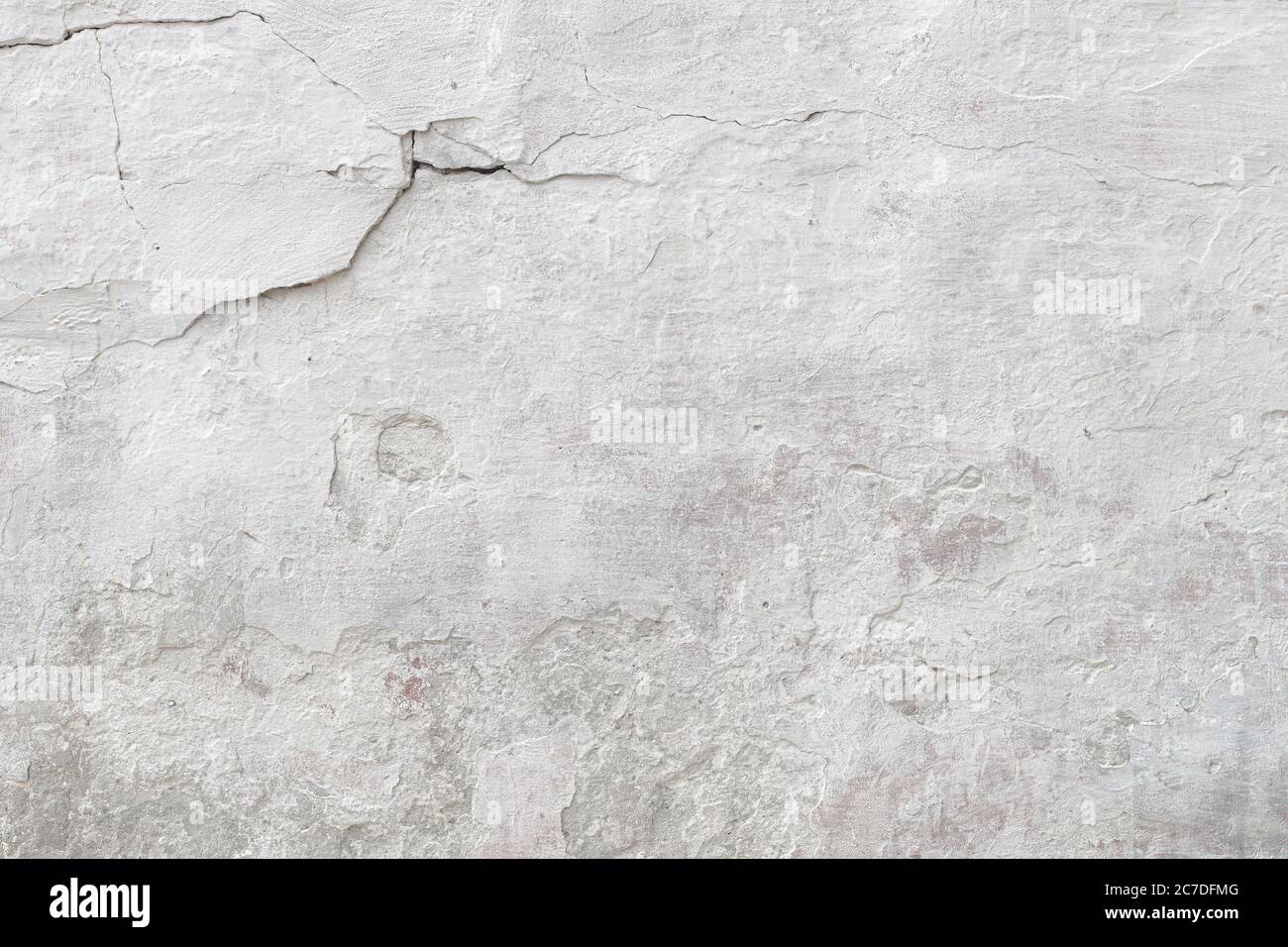 Blank concrete wall white color for texture background Stock Photo