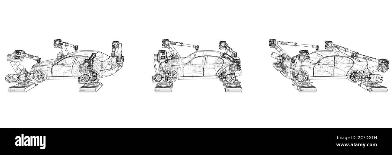 Assembly of motor vehicle Stock Photo Alamy