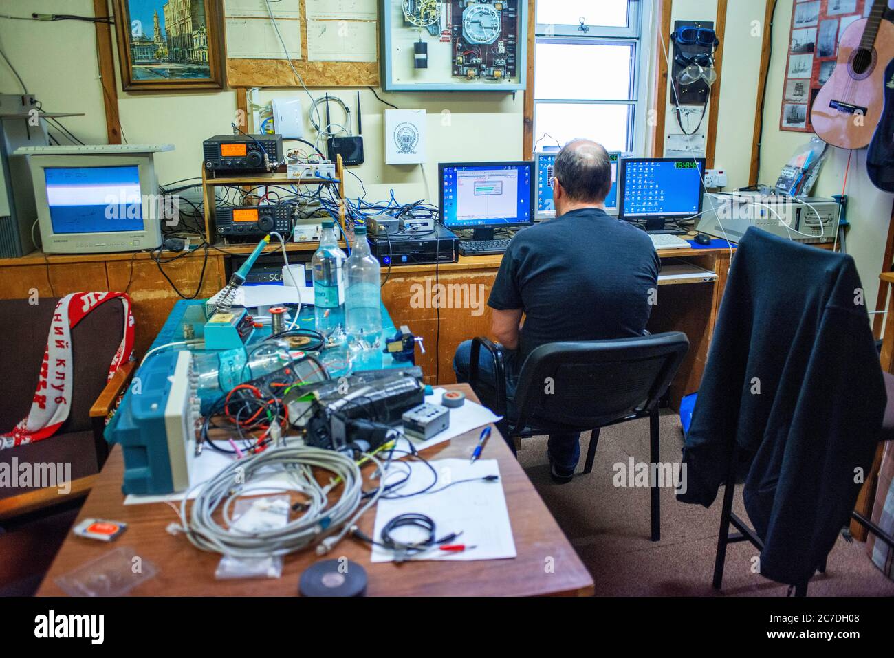 Research office with obsolete British equipment, Vernadsky Research