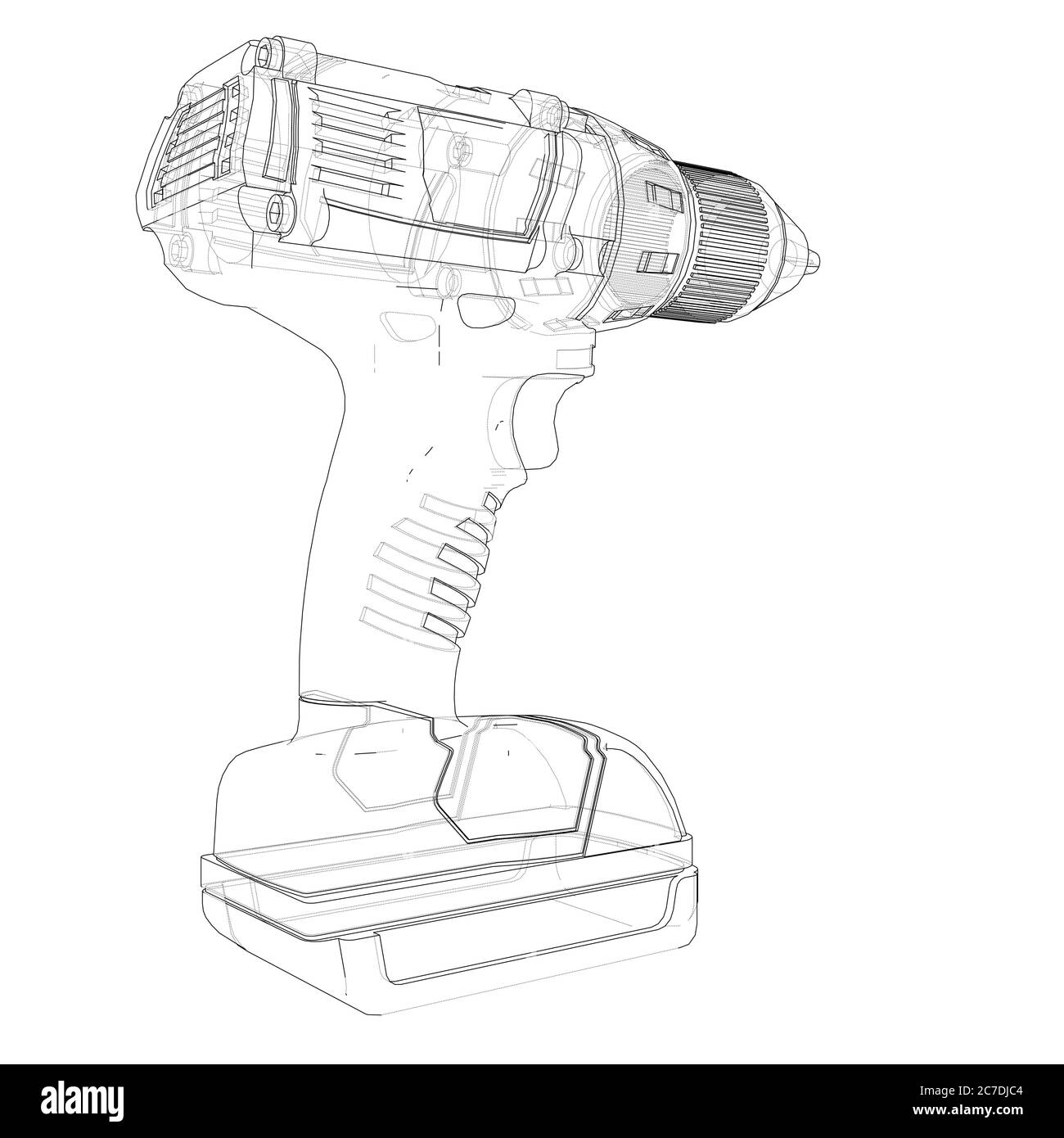 Electric cordless screwdriver Stock Photo - Alamy