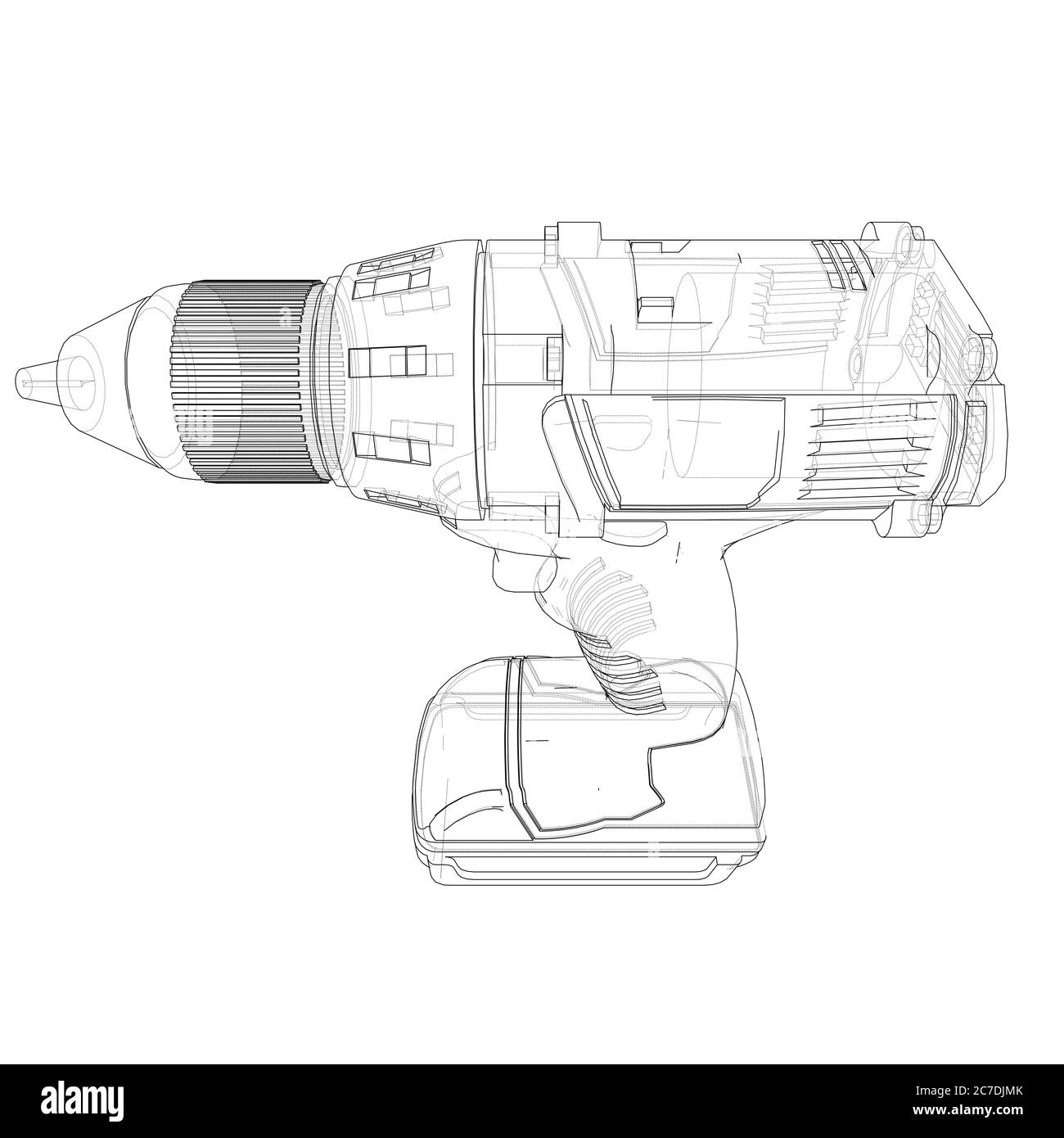 Electric cordless screwdriver Stock Photo - Alamy