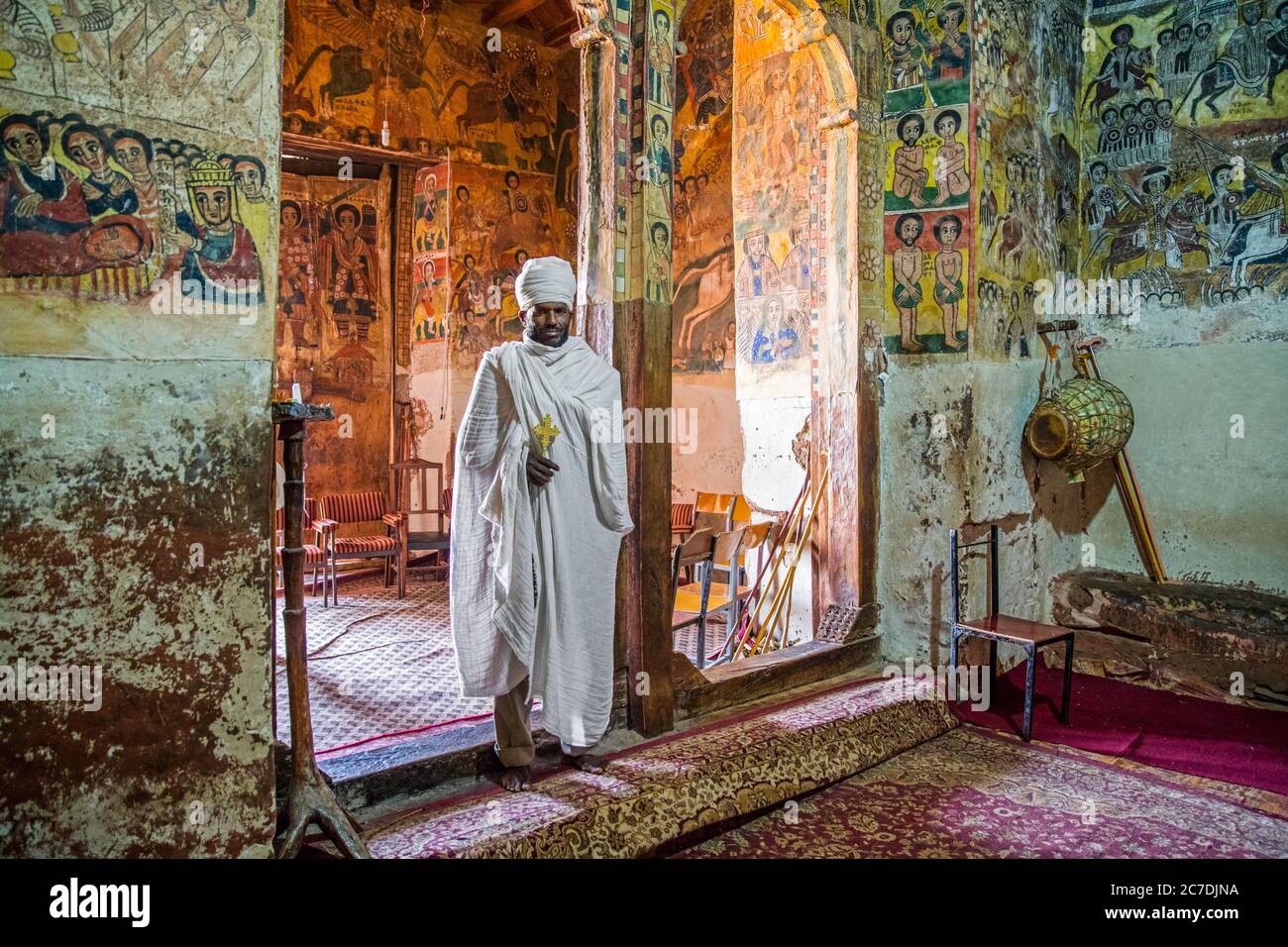 Ethiopian orthodox monk inside ethiopian hi-res stock photography and
