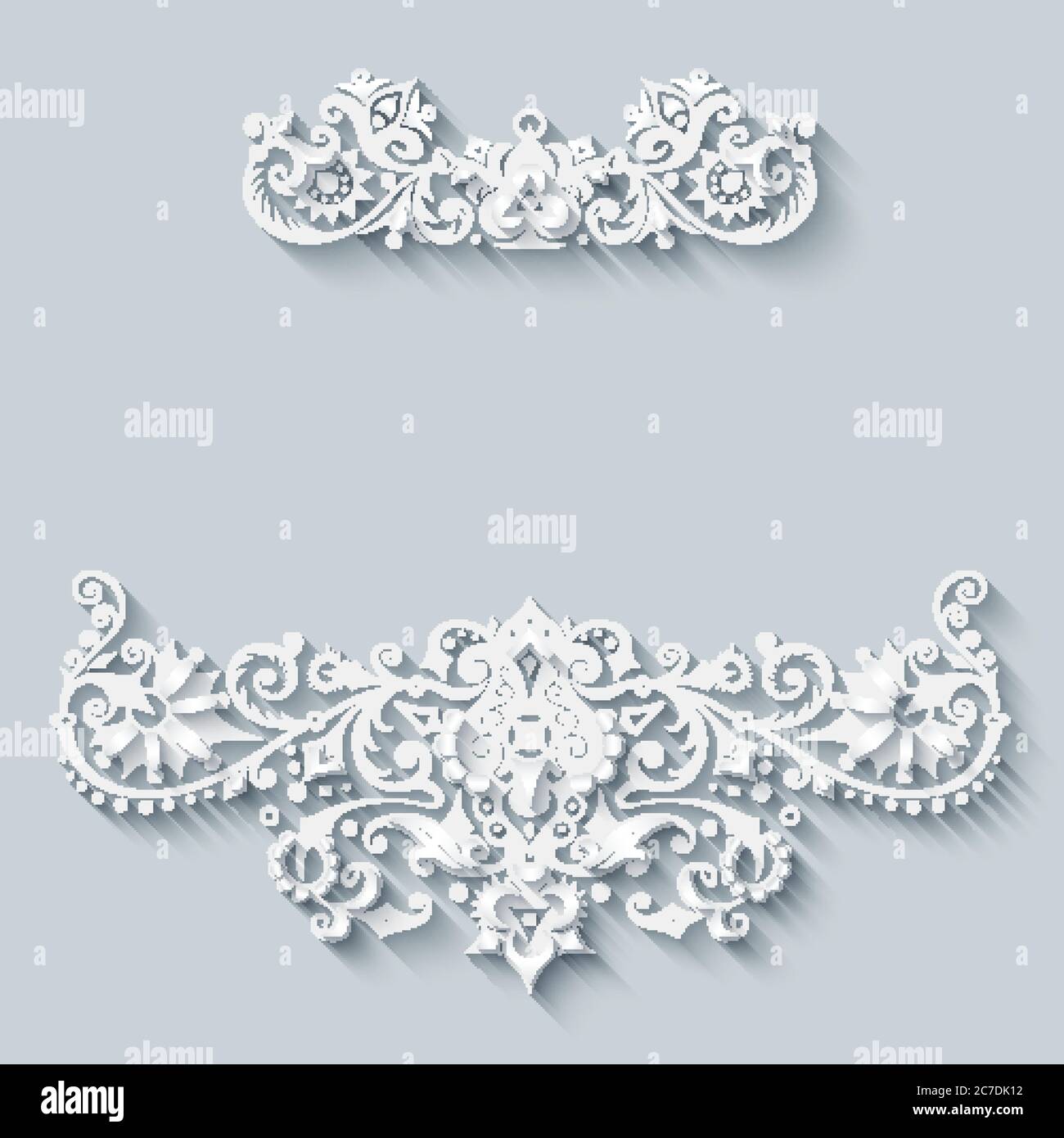 Vector modern volumetric floral elements Stock Vector Image & Art - Alamy