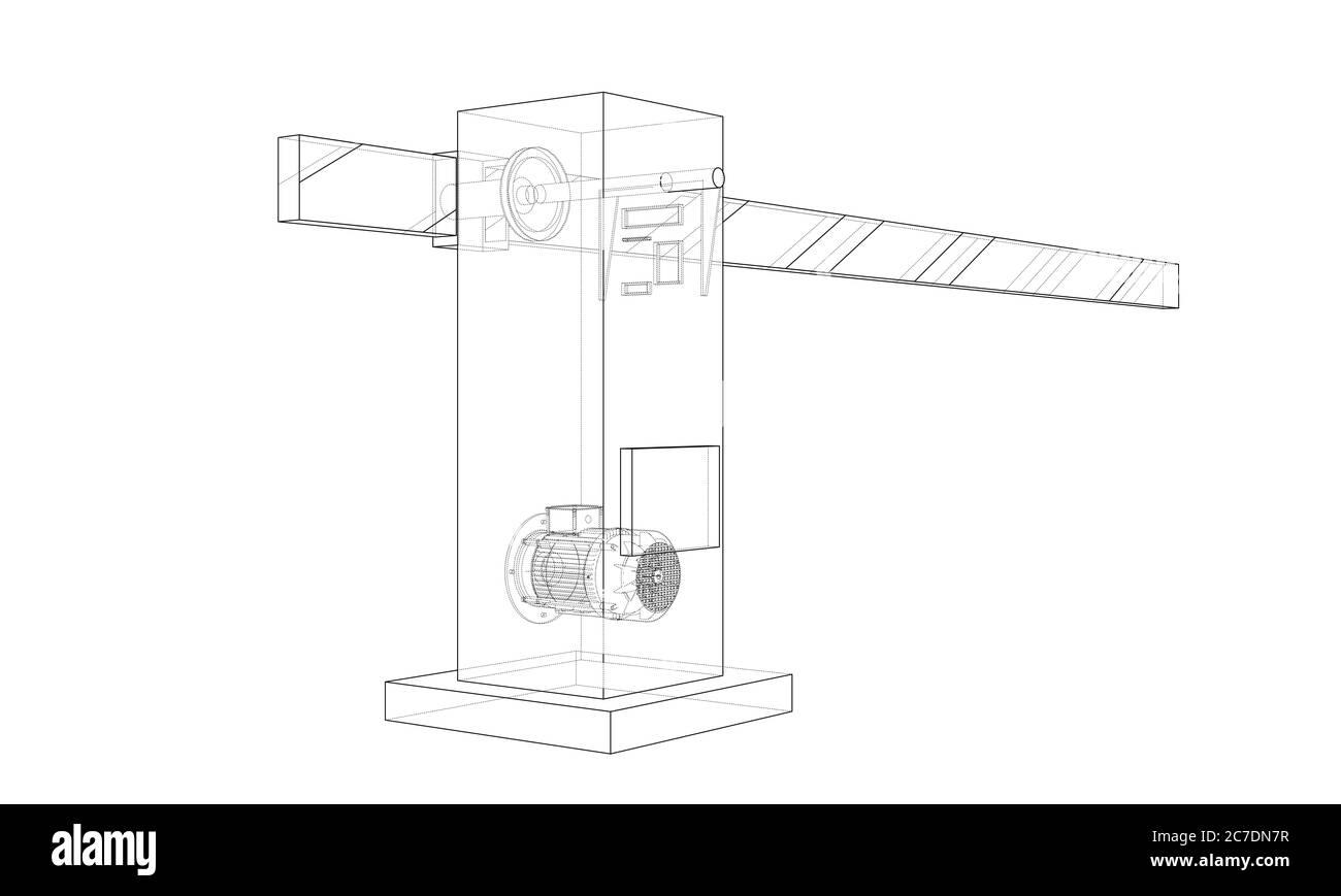 Outline Barrier gate. 3d illustration Stock Photo Alamy