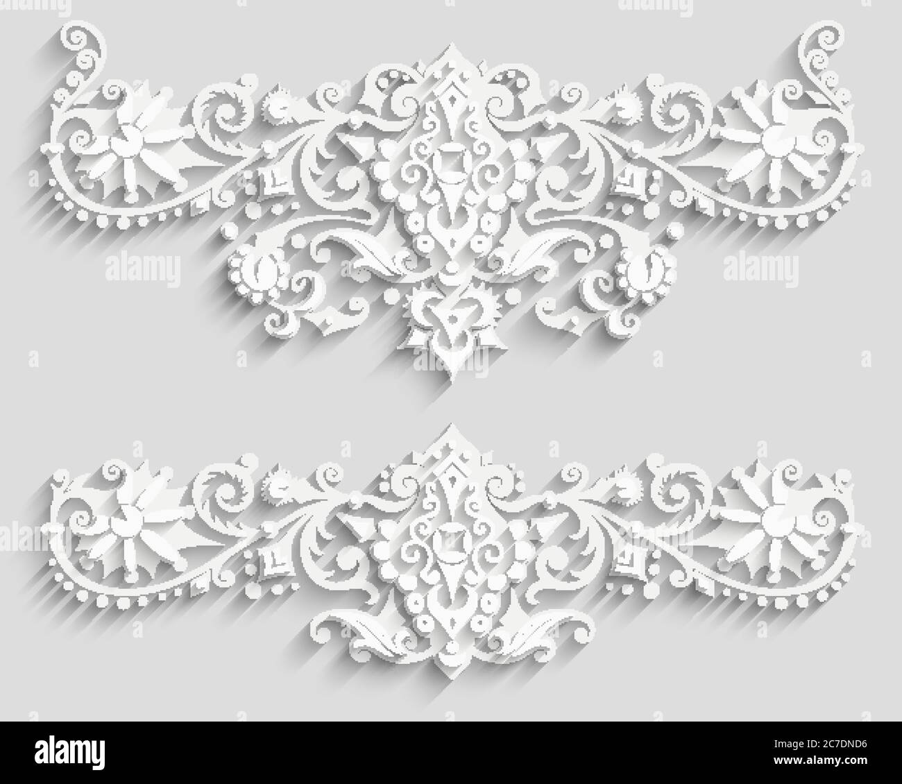 Vector modern volumetric floral elements Stock Vector Image & Art - Alamy