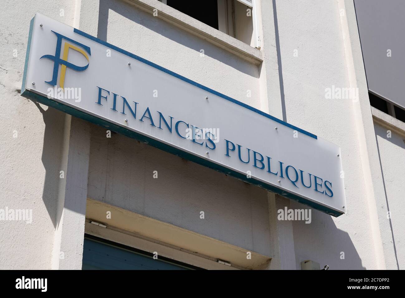 Bordeaux , Aquitaine / France - 07 07 2020 : Finances Publiques logo text sign on wall building of French public finance administration Stock Photo