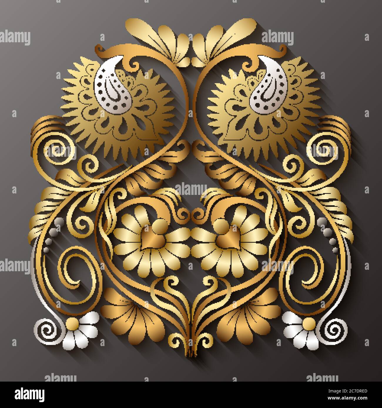 Vector ornamental nature vintage illustration Stock Vector Image & Art ...