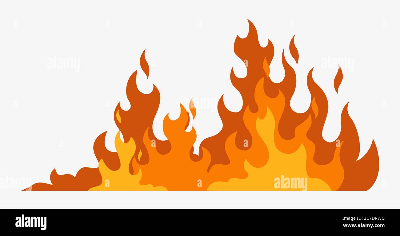 Fire background. Hot red line of fire danger of energy outbreak flammable  light Stock Vector Image & Art - Alamy