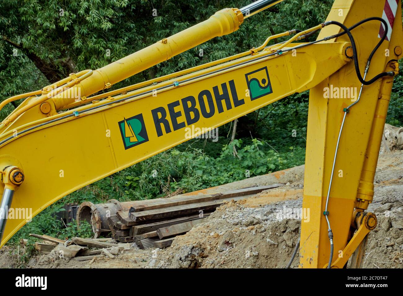 Hydraulic excavator dredging hi-res stock photography and images - Alamy