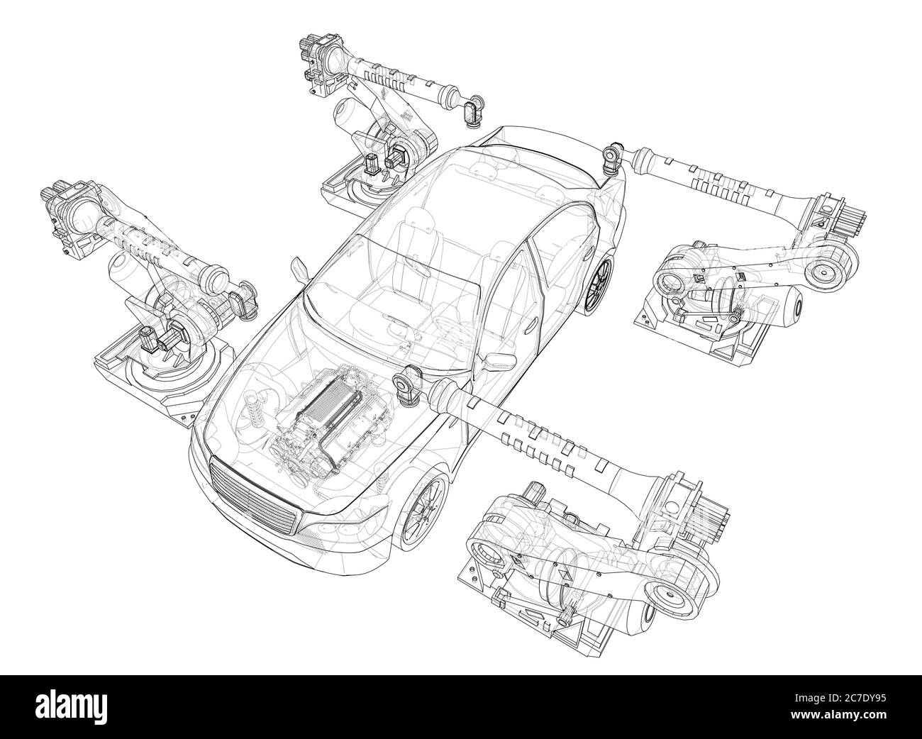 Assembly of motor vehicle Stock Photo Alamy