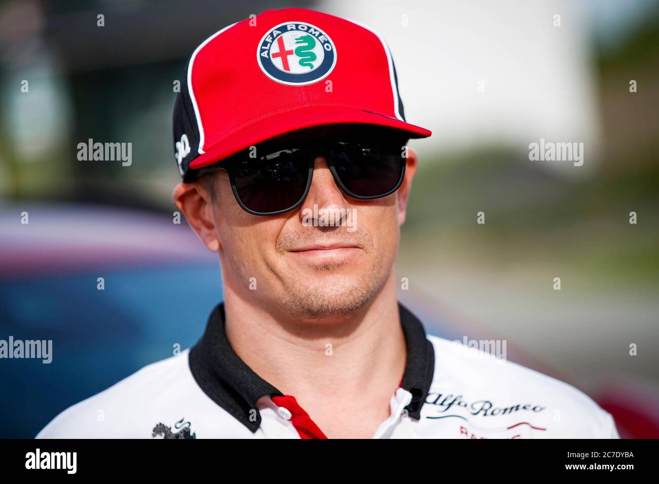 Hungaroring, Budapest, Hungary. 16th July, 2020. F1 Grand Prix of Hungary, drivers arrival and track inspection day; 7 Kimi Raikkonen FIN, Alfa Romeo Racing ORLEN Credit: Action Plus Sports/Alamy Live News Stock Photo