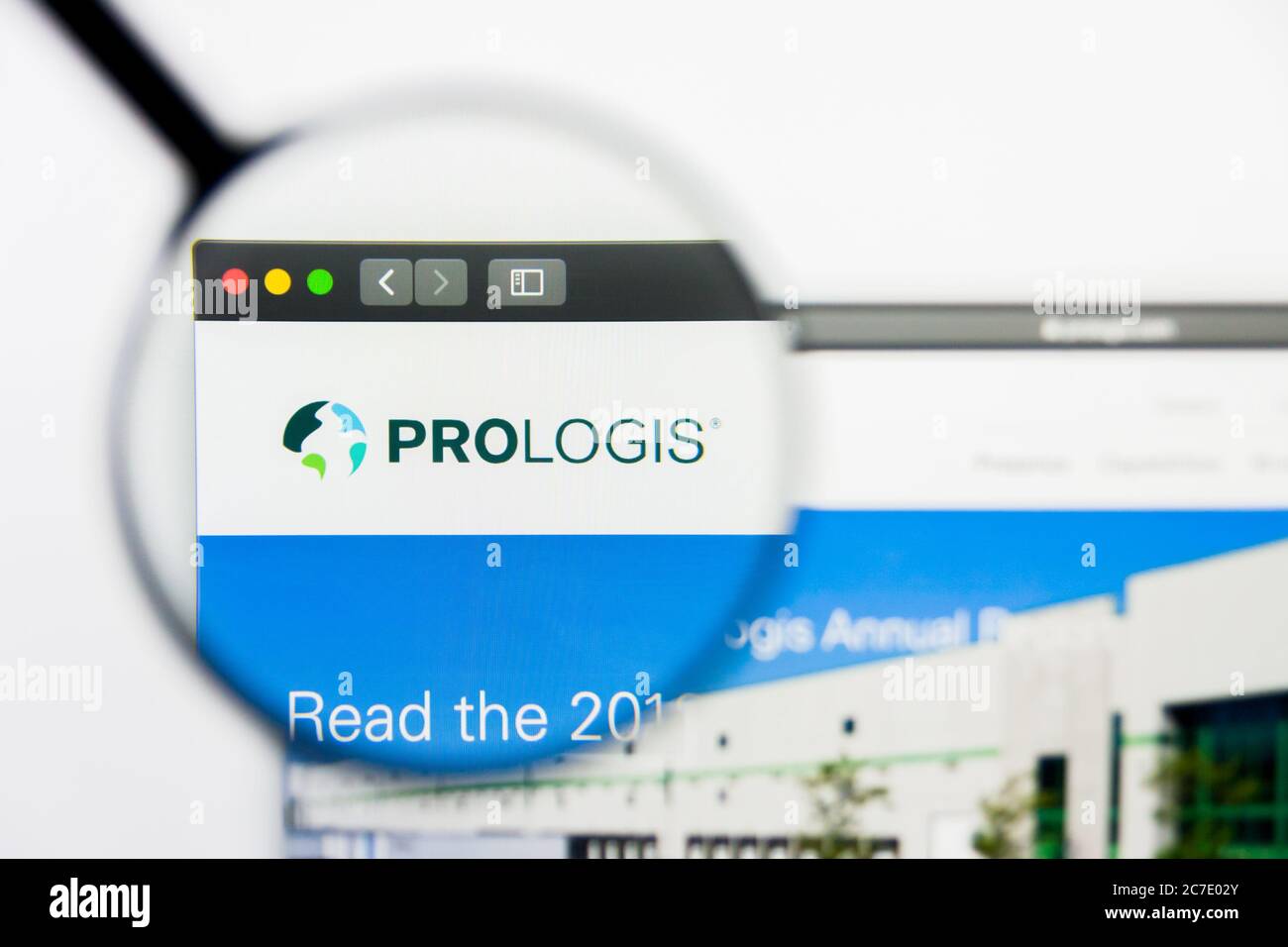 Los Angeles, California, USA 25 March 2019 Illustrative Editorial of Prologis website