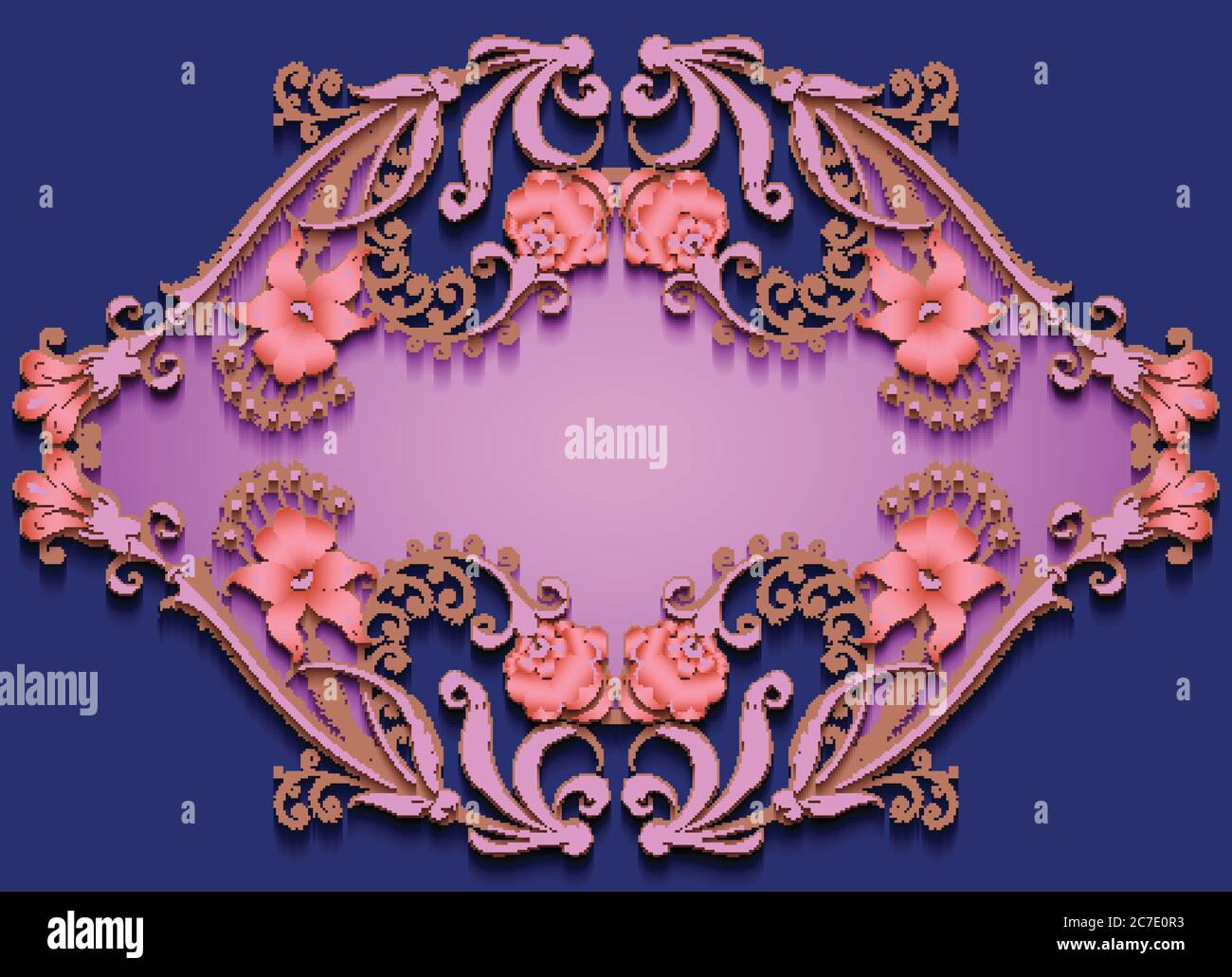 Floral hand drawn vector border Stock Vector Image & Art - Alamy