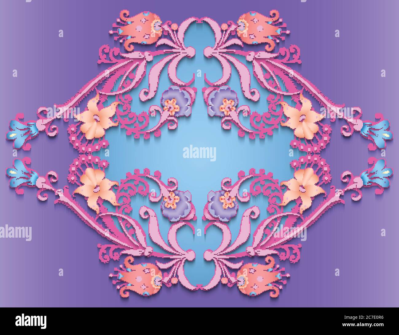 Floral hand drawn vector border Stock Vector Image & Art - Alamy