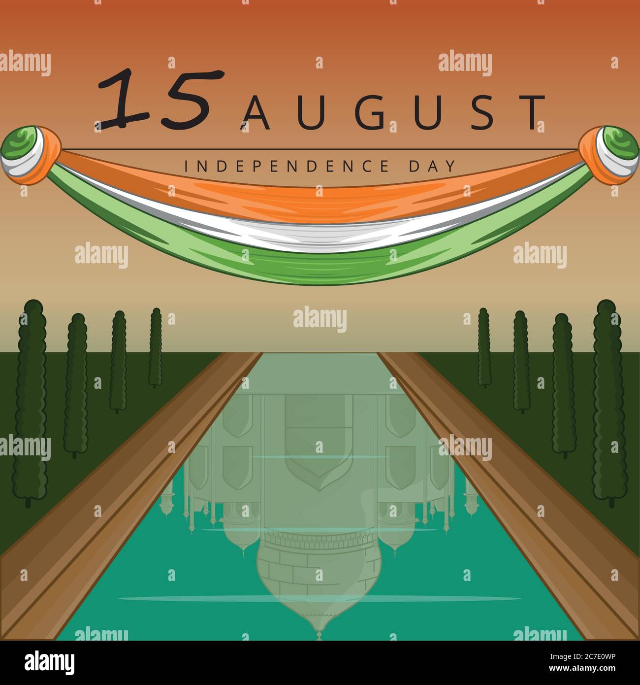 Happy independence day of India. Independence day card - Vector Stock ...