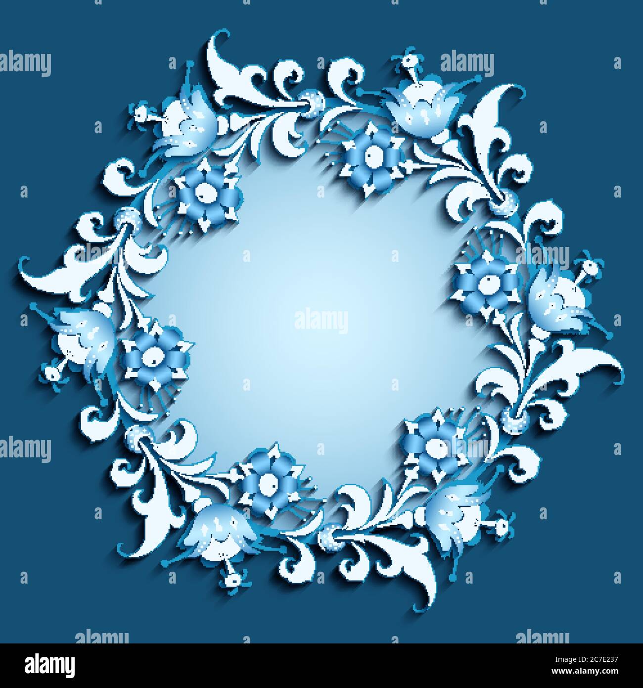 Floral hand drawn vector border Stock Vector Image & Art - Alamy