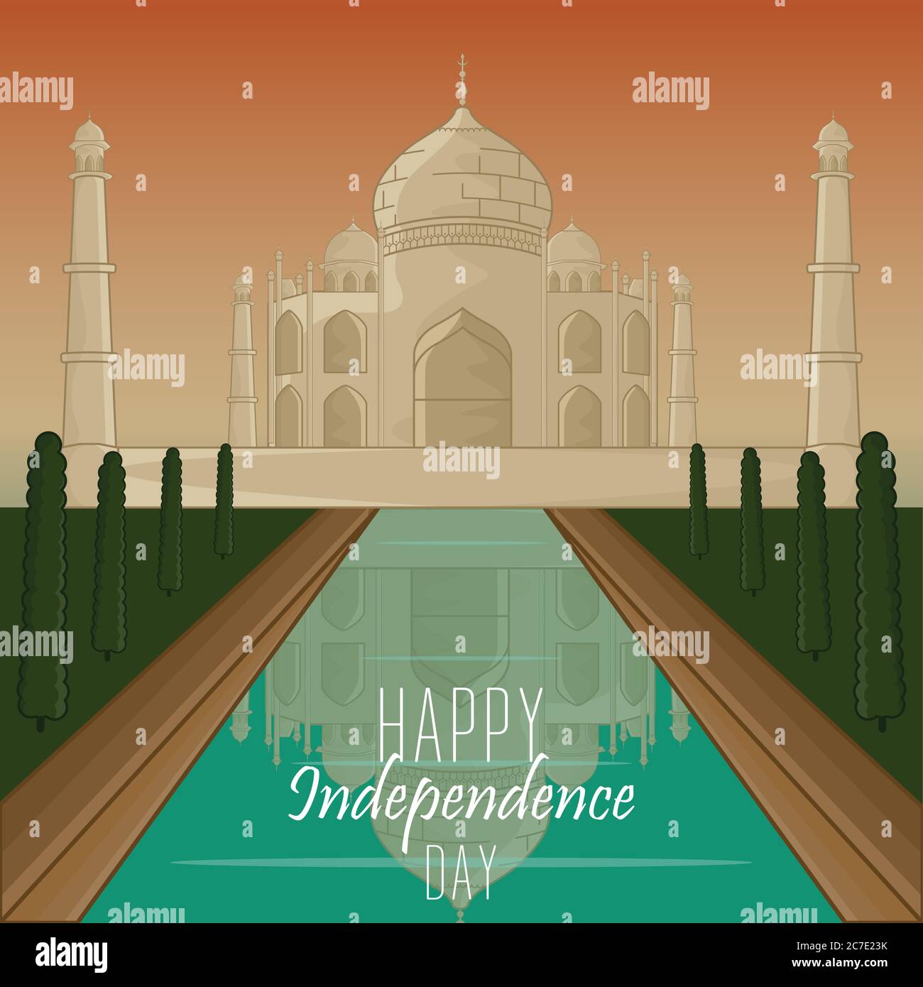 Happy independence day of India. Independence day card - Vector Stock ...