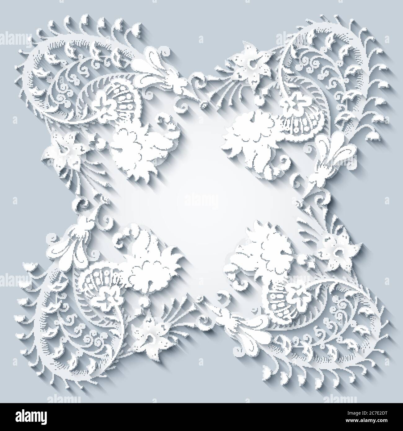 Floral vector vintage border Stock Vector Image & Art - Alamy