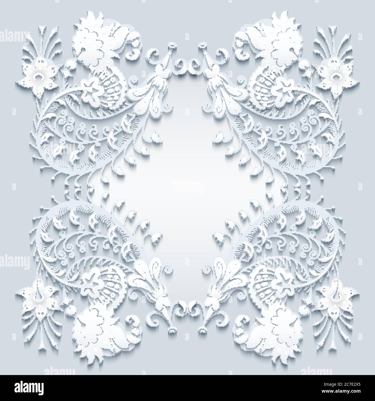 Floral vector vintage border Stock Vector Image & Art - Alamy