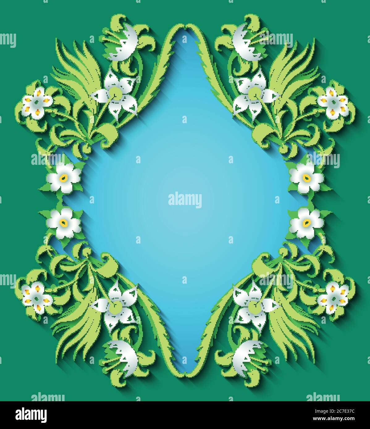 Floral hand drawn vector border Stock Vector Image & Art - Alamy
