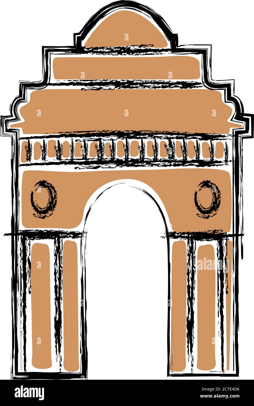 India Gate, a pencil sketch | Sumeet Sali | Flickr