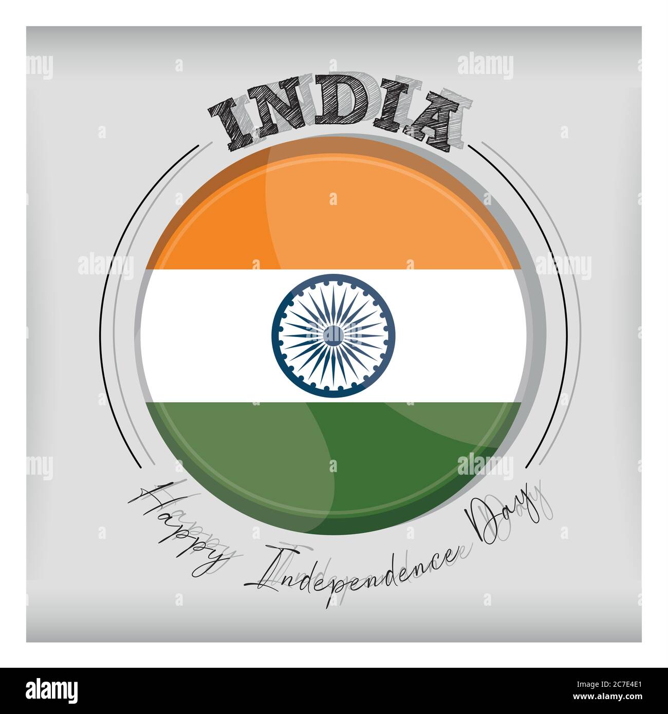 Happy independence day of India. Independence day card - Vector Stock ...