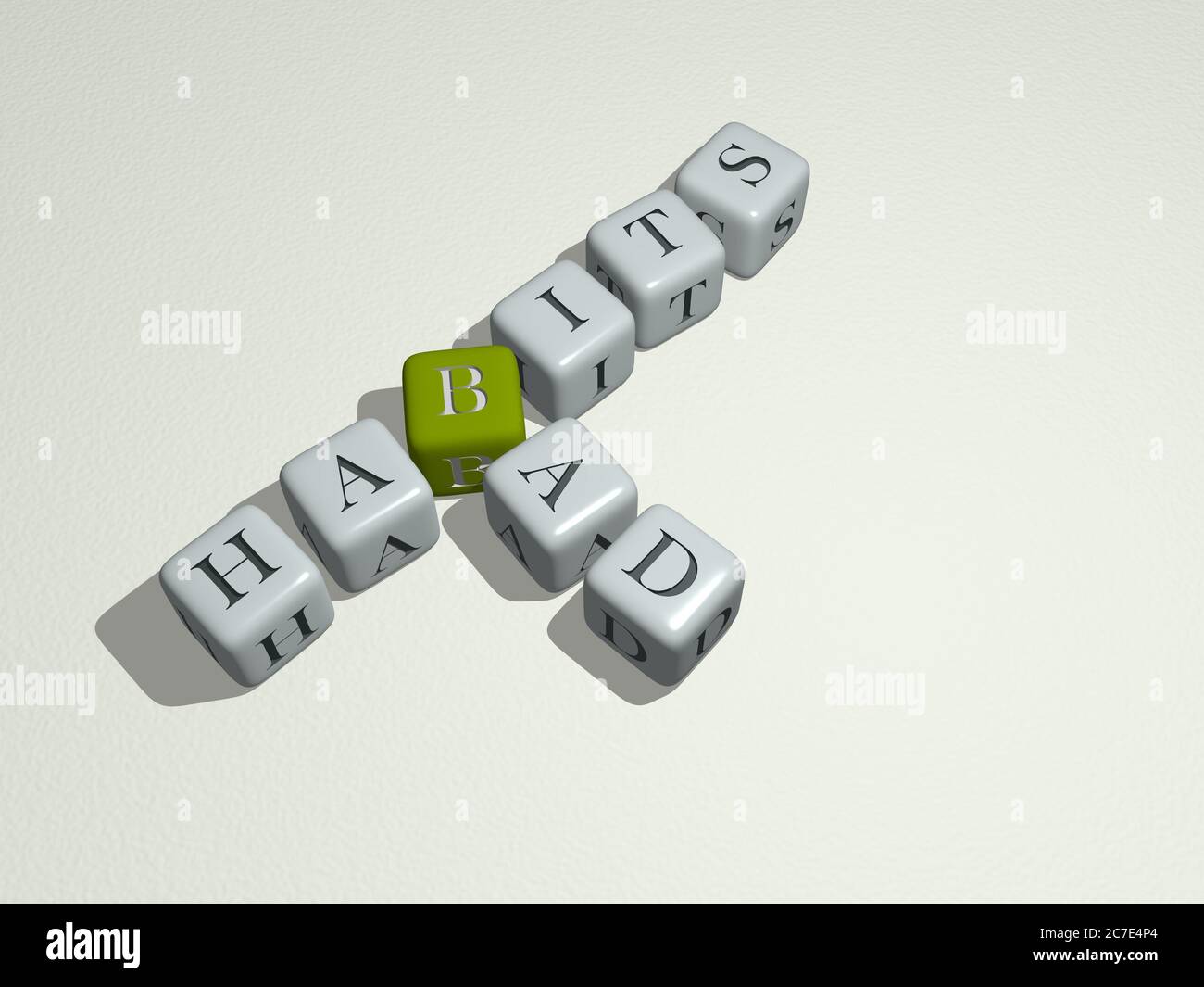 crosswords of cats dogs: bad habits arranged by cubic letters on a