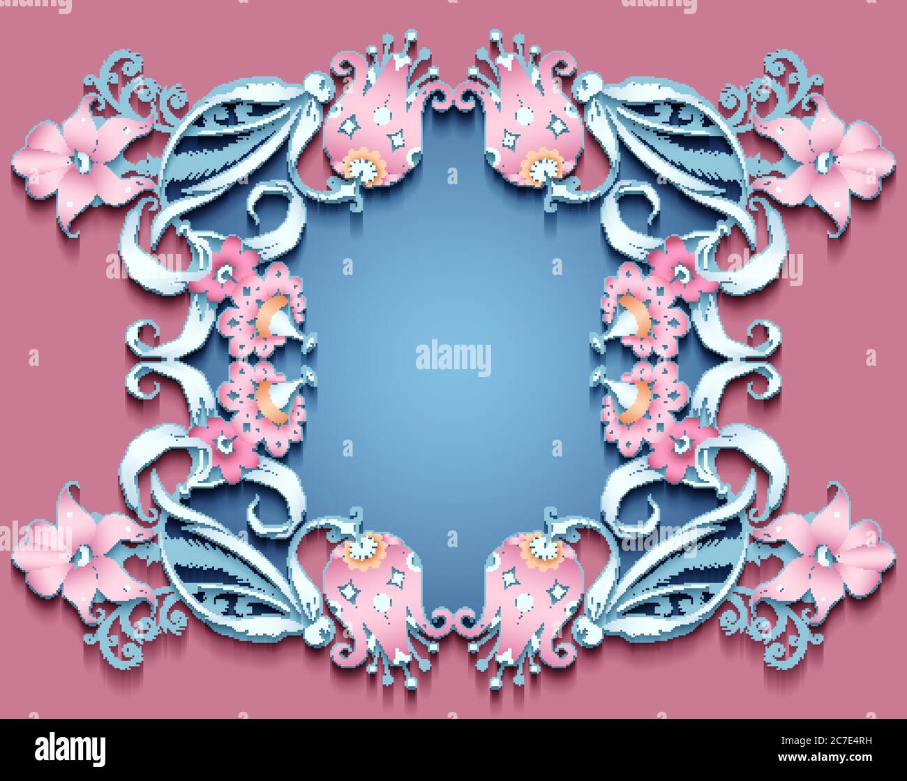 Floral hand drawn vector border Stock Vector Image & Art - Alamy