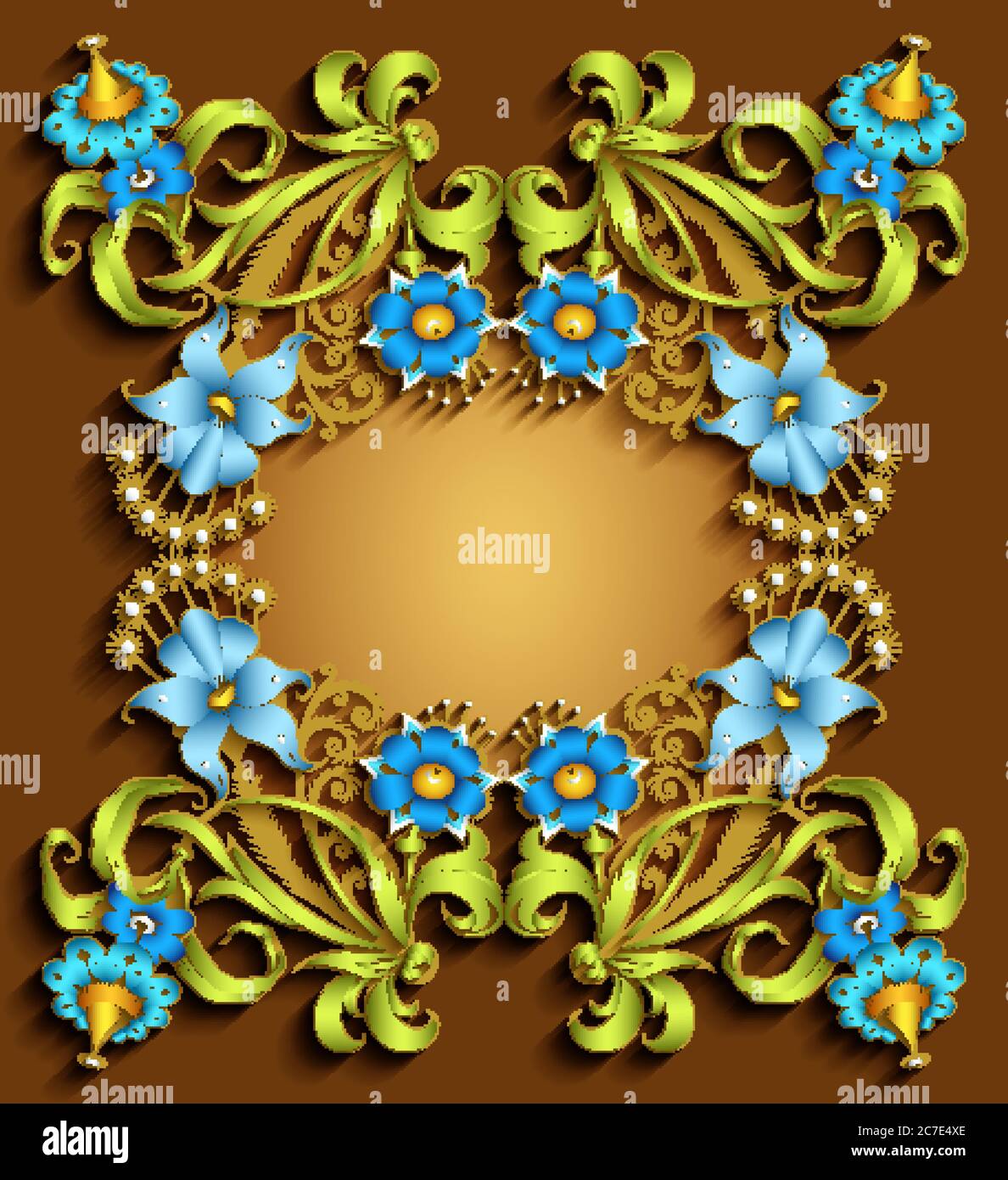 Boho Border High Resolution Stock Photography and Images - Alamy