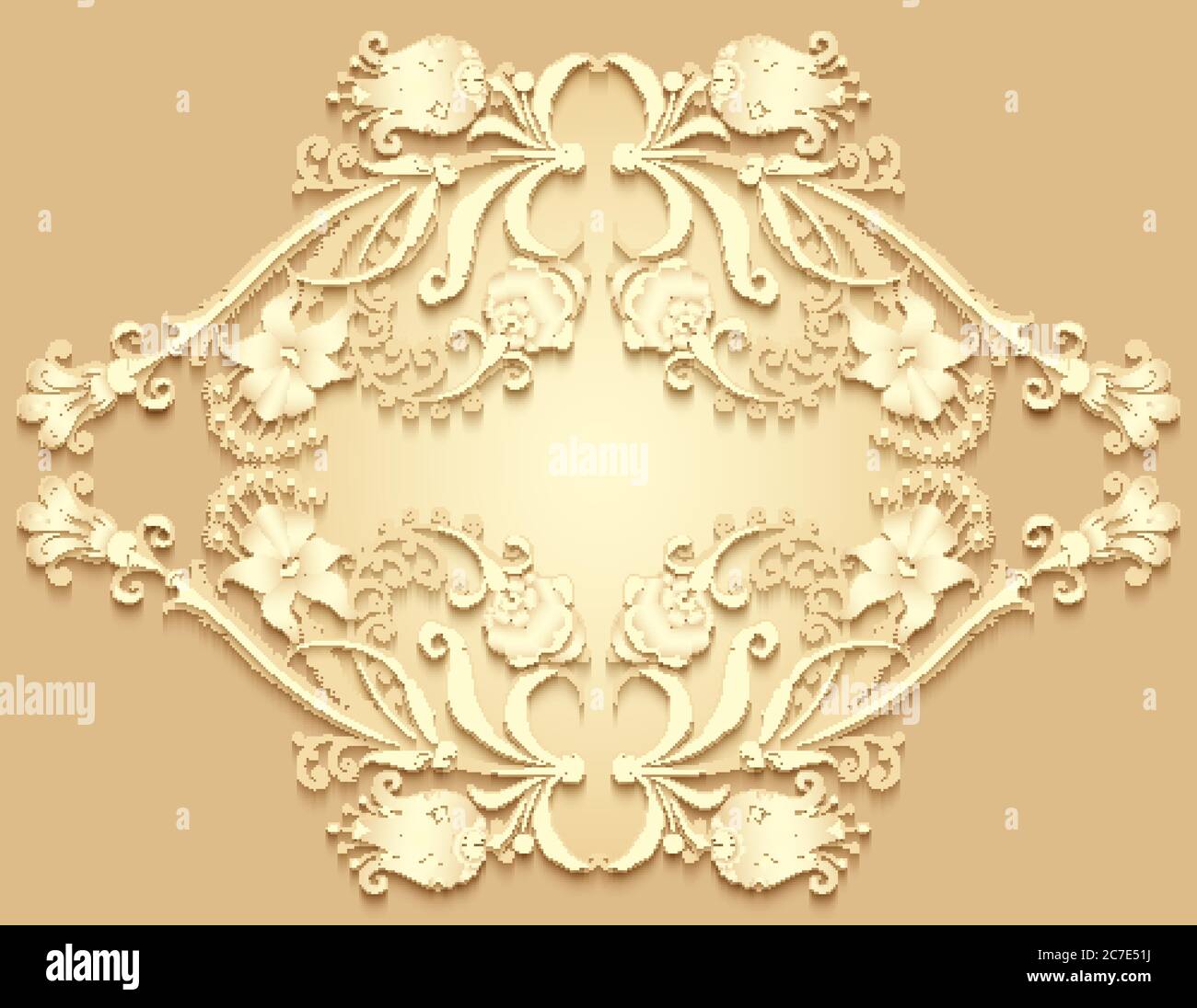 Floral vector vintage border Stock Vector Image & Art - Alamy