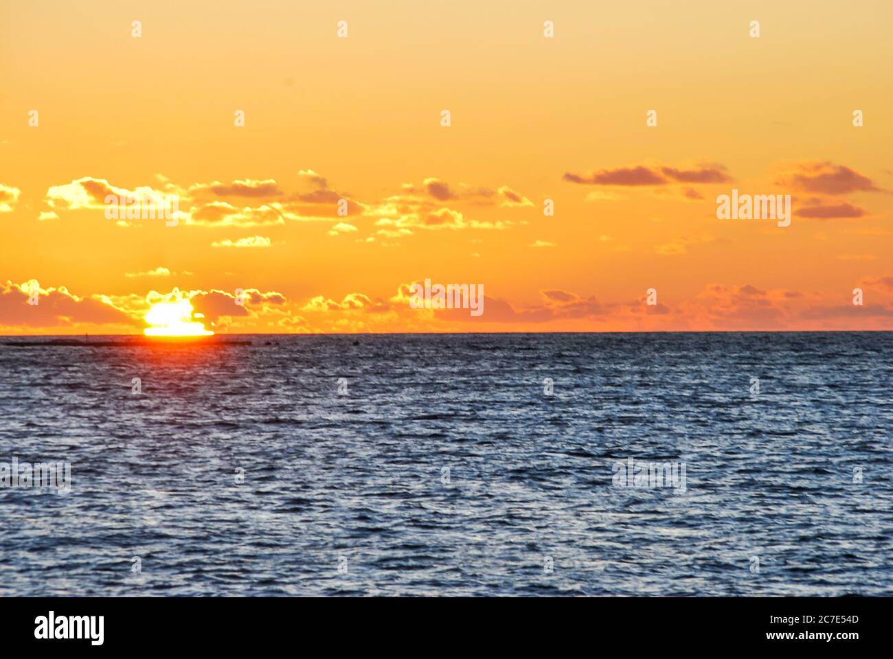 sunset at sea, beautiful photo digital picture Stock Photo - Alamy