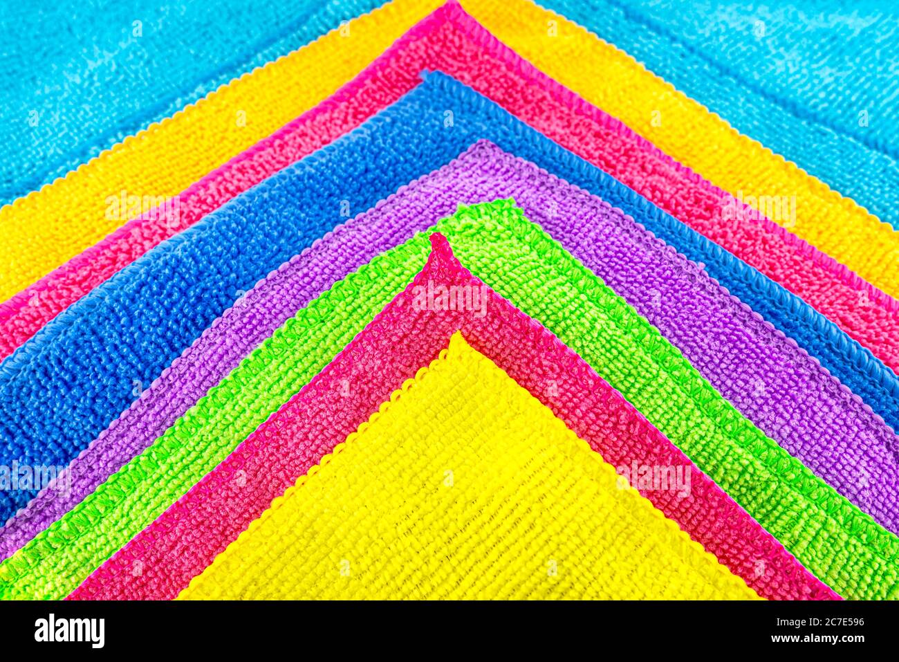 Background made of different colors of microfiber material superimposed